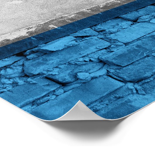 Poster Drapeau du mur d'Argentine (Coin)