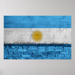 Poster Drapeau du mur d'Argentine