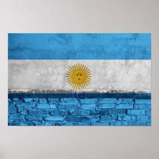 Poster Drapeau du mur d'Argentine (Devant)