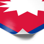 Poster Drapeau du Népal (Coin)