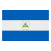 Poster Drapeau du Nicaragua (Devant)