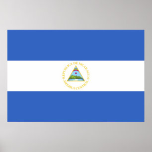 Poster Drapeau du Nicaragua