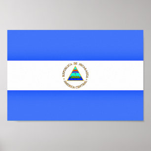 Poster Drapeau du Nicaragua