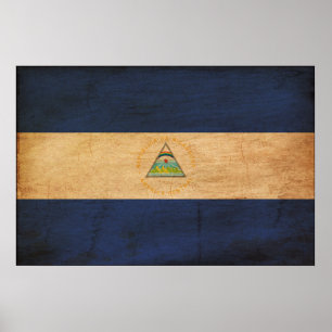 Poster Drapeau du Nicaragua