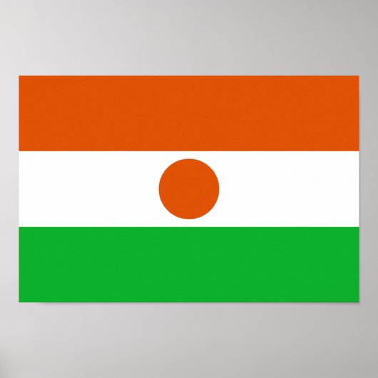 Poster Drapeau du Niger (Devant)