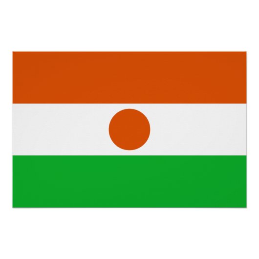 Poster Drapeau du Niger (Devant)