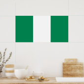 Poster Drapeau du Nigeria (Cuisine)