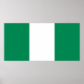 Poster Drapeau du Nigeria (Devant)