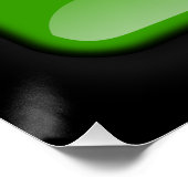 Poster Drapeau du Nigeria (Coin)