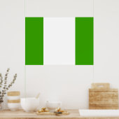 Poster Drapeau du Nigéria (Cuisine)