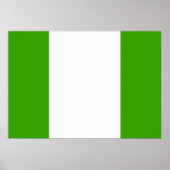 Poster Drapeau du Nigéria (Devant)