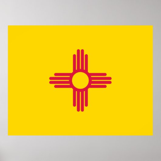 Poster Drapeau du Nouveau-Mexique (Devant)