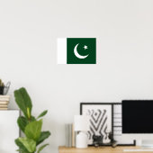 Poster Drapeau du Pakistan (Bureau à domicile)