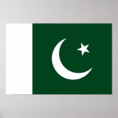 Poster Drapeau du Pakistan (Devant)