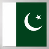 Poster Drapeau du Pakistan (Devant)