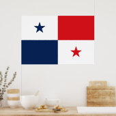 Poster Drapeau du Panama (Cuisine)