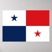 Poster Drapeau du Panama (Devant)