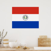 Poster Drapeau du Paraguay (Cuisine)
