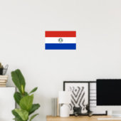 Poster drapeau du Paraguay (Bureau à domicile)
