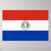 Poster Drapeau du Paraguay (Devant)