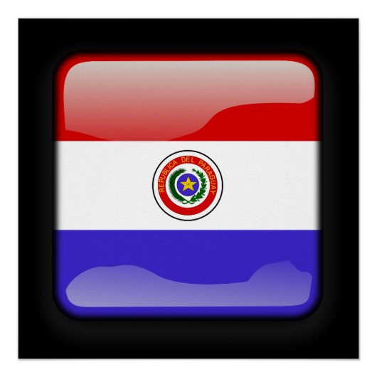Poster Drapeau du Paraguay (Devant)