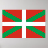 Poster Drapeau du Pays basque (Devant)