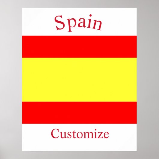 Poster Drapeau du pays Espagne Thunder_Cove (Devant)
