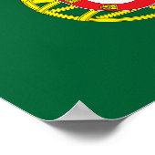 Poster Drapeau du Portugal (Coin)