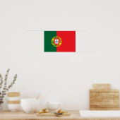 Poster Drapeau du Portugal (Cuisine)