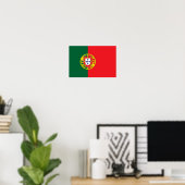 Poster Drapeau du Portugal (Bureau à domicile)