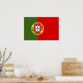 Poster Drapeau du Portugal (Cuisine)