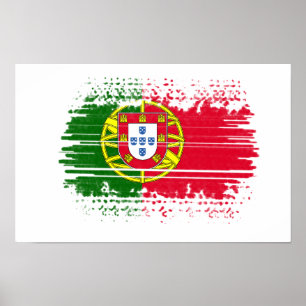 Poster Drapeau du Portugal