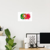 Poster Drapeau du Portugal (Bureau à domicile)