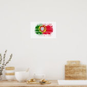 Poster Drapeau du Portugal (Cuisine)