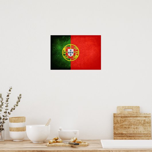 Poster Drapeau du Portugal (Cuisine)