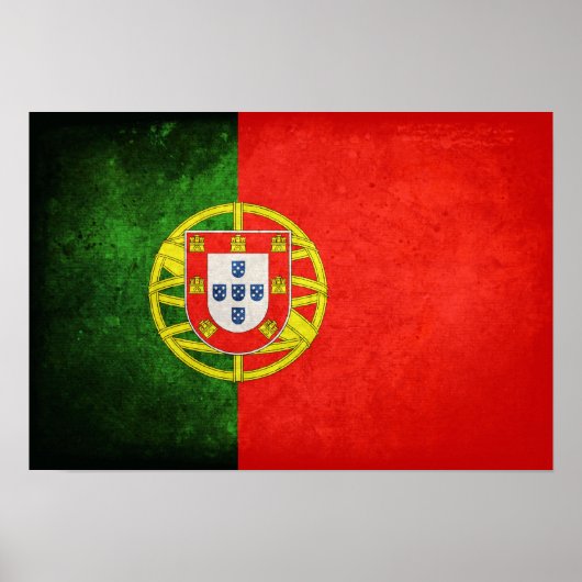 Poster Drapeau du Portugal (Devant)