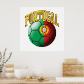 Poster Drapeau du Portugal Soccer Ball (Cuisine)