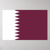 Poster Drapeau du Qatar (Devant)