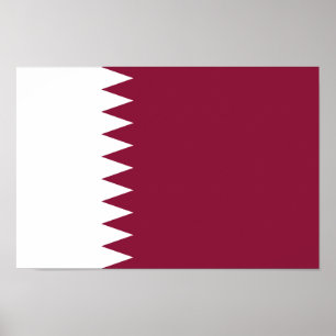 Poster Drapeau du Qatar