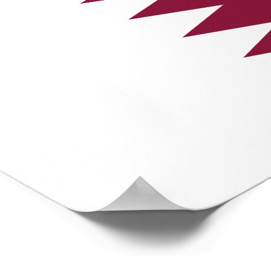 Poster Drapeau du Qatar (Coin)