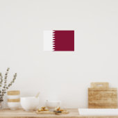Poster Drapeau du Qatar (Cuisine)