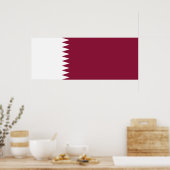 Poster Drapeau du Qatar (Cuisine)