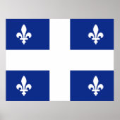 Poster Drapeau du Québec (Devant)