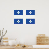 Poster Drapeau du Québec (Cuisine)