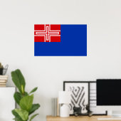 Poster Drapeau du Royaume de Sardaigne (1816-1848) (Bureau à domicile)