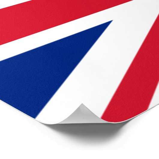 Poster Drapeau du Royaume-Uni (Coin)