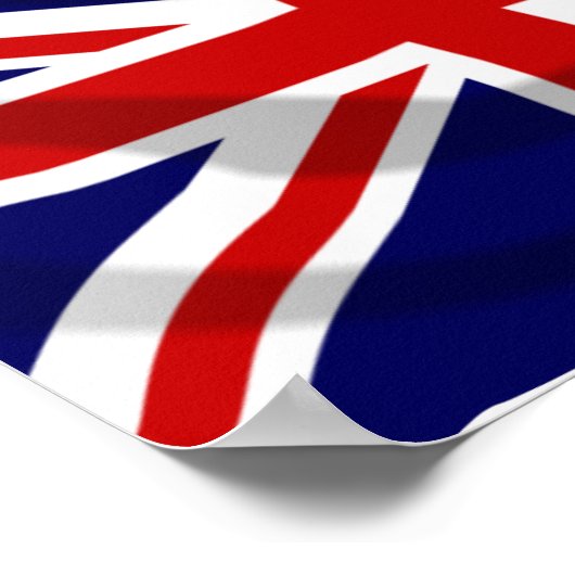 Poster Drapeau du Royaume-Uni (Coin)