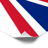 Poster Drapeau du Royaume-Uni (Coin)