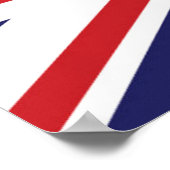 Poster Drapeau du Royaume-Uni (Coin)