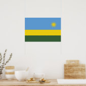 Poster Drapeau du Rwanda (Cuisine)